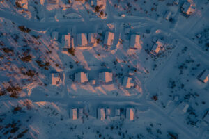 Drone, Lofsdalen, houses